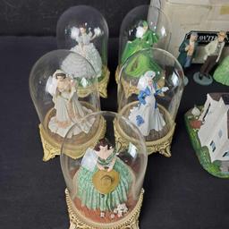 Large Gone With The Wind lot LE figurines Franklin Mint Hawthorne Avon Dave Grossman