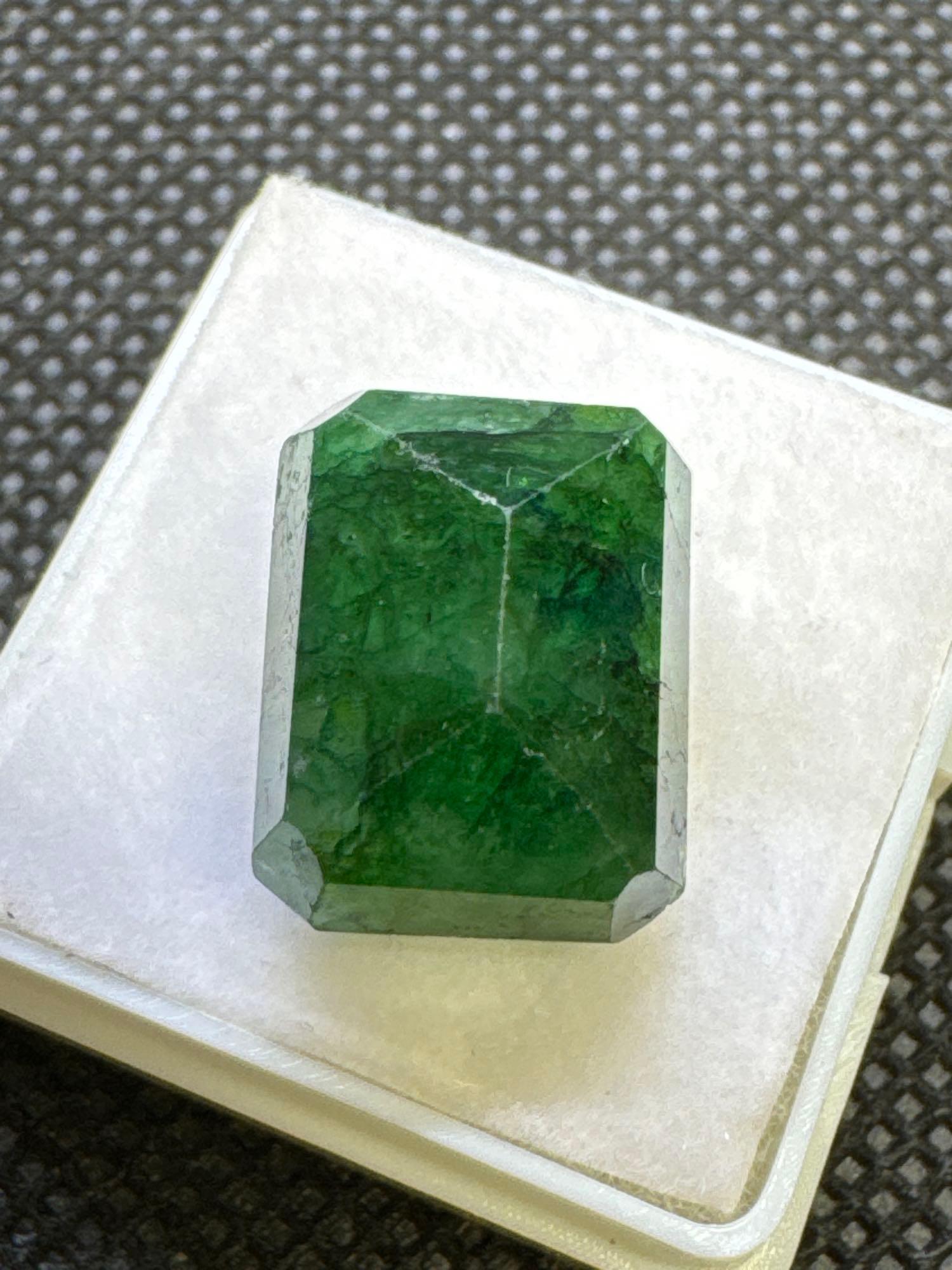 Emerald Cut Green Emerald Gemstone 15.55ct