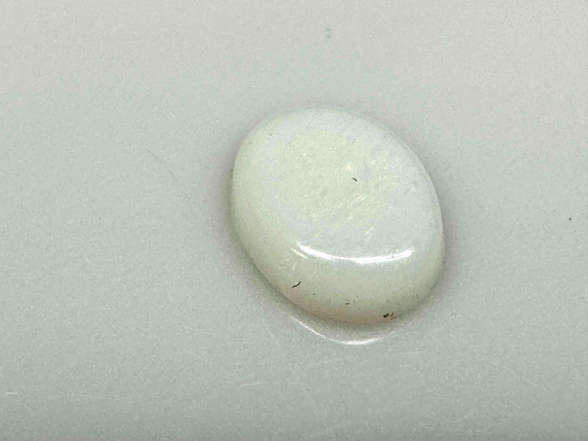 1.3ct Cabochon White Opal Gemstone