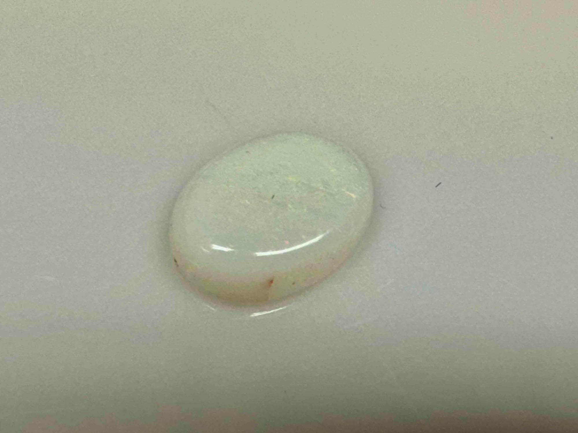 1.3ct Cabochon White Opal Gemstone