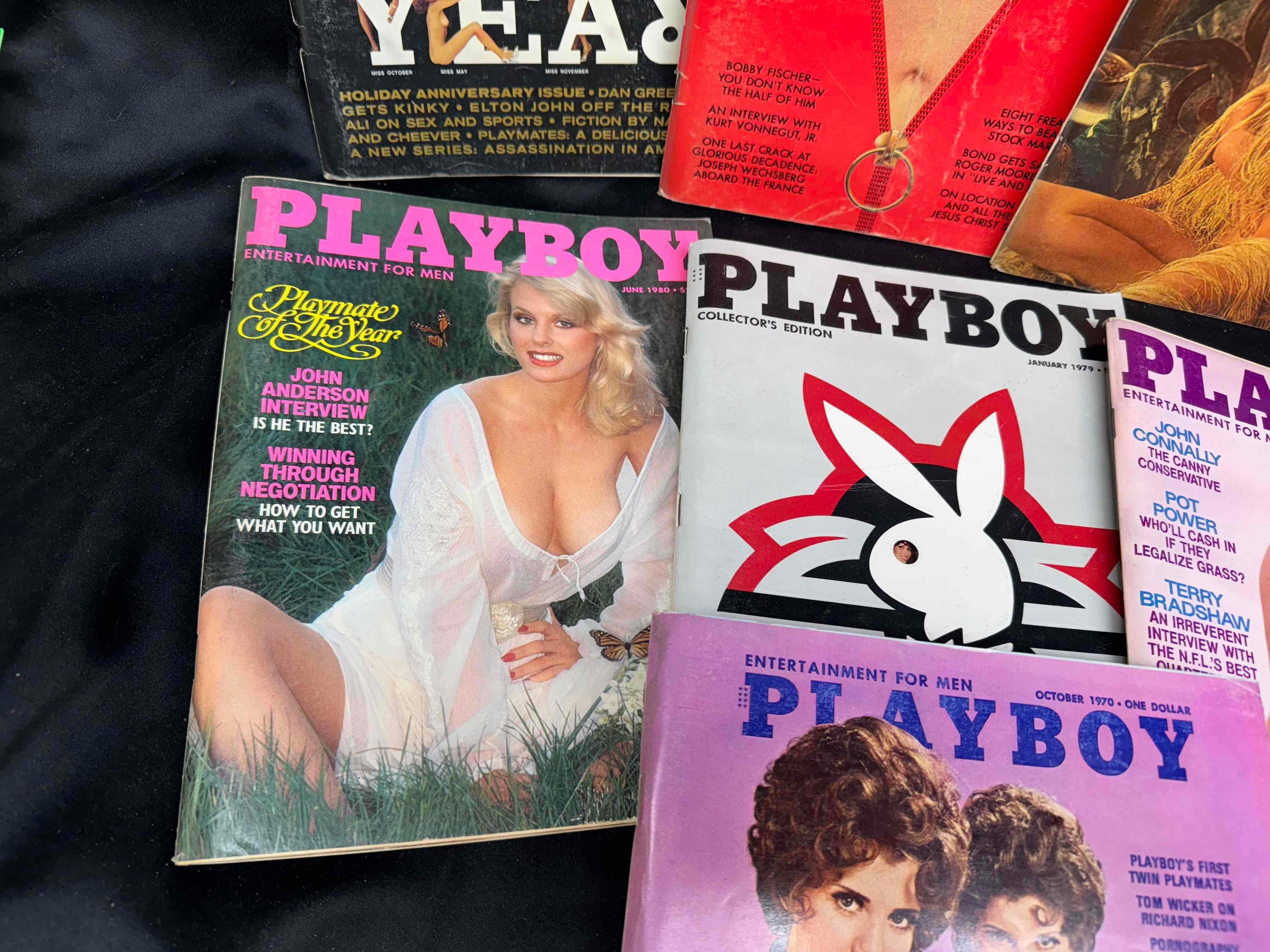13 Vintage Playboy Magazines 1970s-1980s Centerfolds