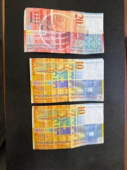 Switzerland bank notes