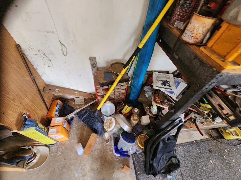 Back Garage Wall - Tools Cabinet Artwork Targets etc. @ farm