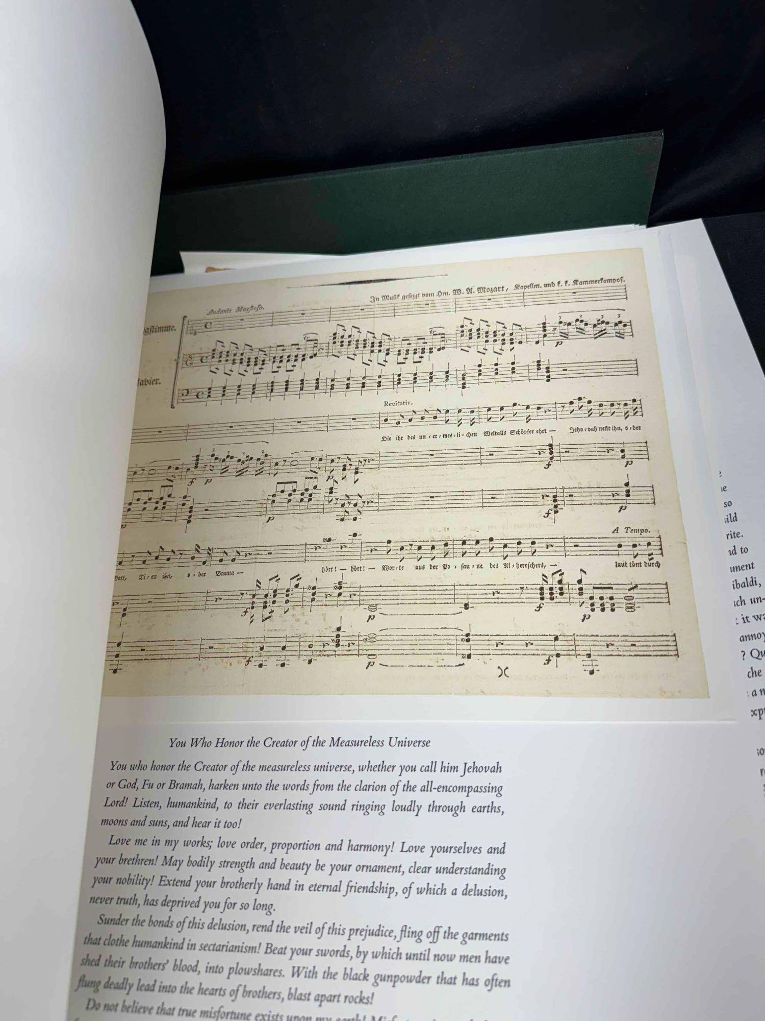 W.A.Mozart Portfolio of a Genius by Neil Zaslaw Thornwillow Press