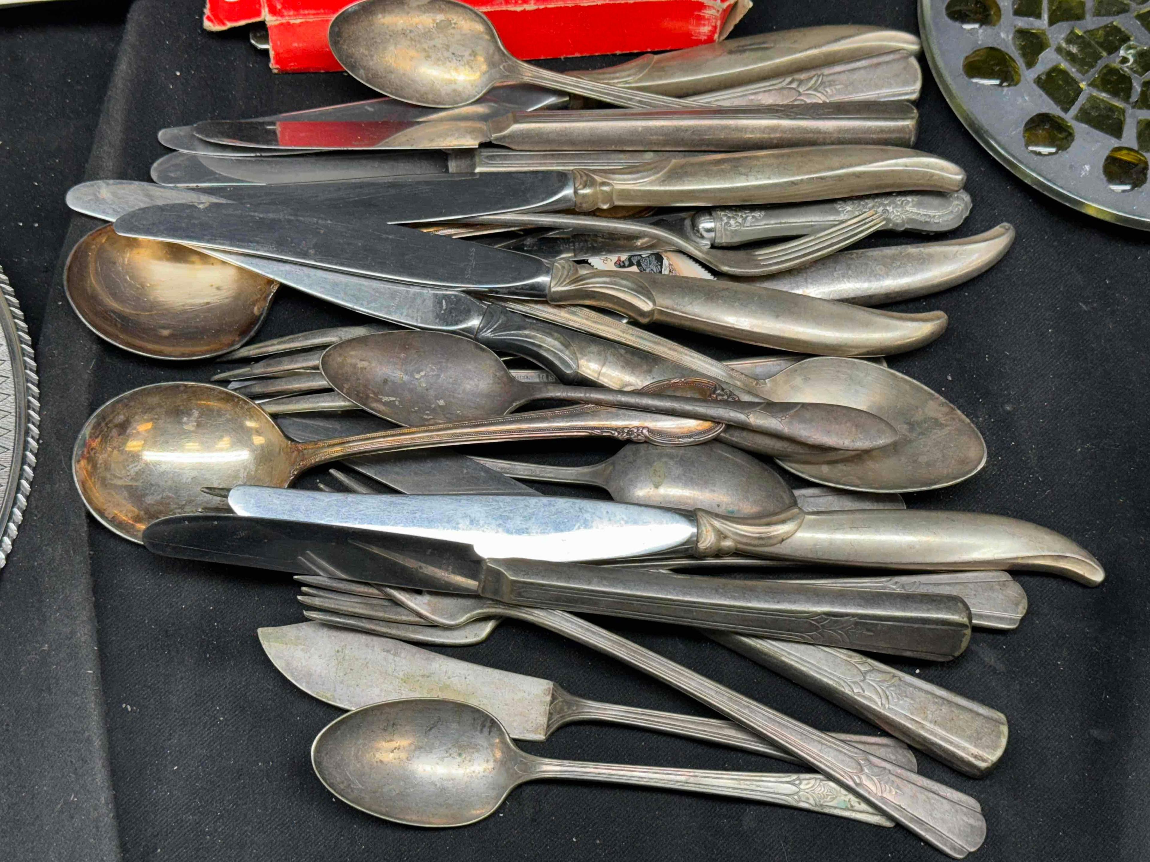 Vintage Kitchenware. Some Silver Plated Flatware