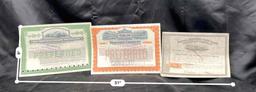 Antique Railroad and Steamboat Certificates