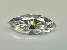 2.7ct Marquise Cut Moissanite Diamond Gemstone GRA Cert