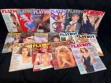 16 Vintage Playboy Magazines 1980s Centerfolds
