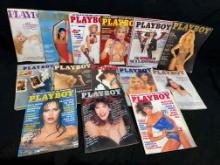 14 Vintage Playboy Magazines 1980s Centerfolds