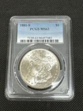 PCGS MS63 1881-S Morgan Silver Dollar