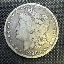 1880 Morgan Silver Dollar 90% Silver Coin 0.91 Oz