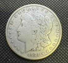 1921-S Morgan Silver Dollar 90% Silver Coin 0.93 Oz