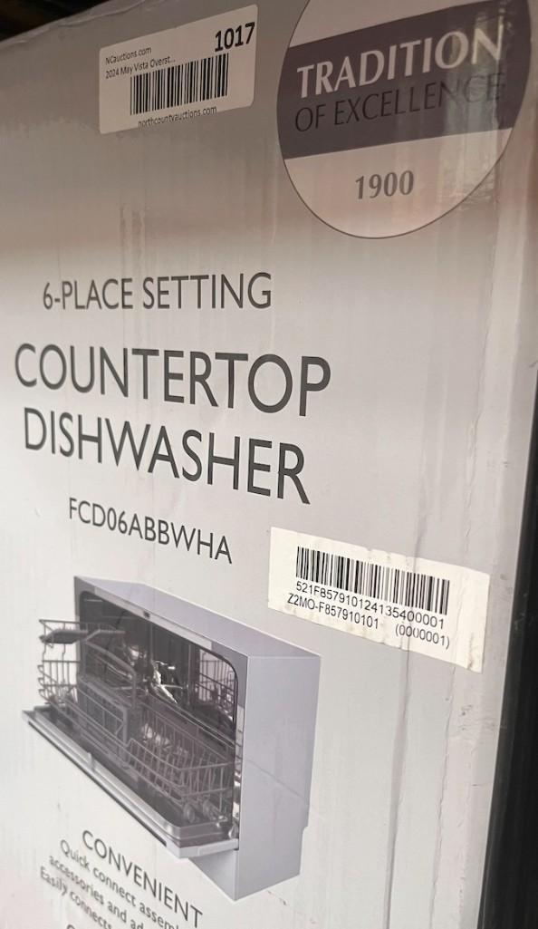 Farberware Professional FCD06ABBWHA 6-Pieces Countertop Dishwasher, White