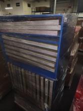 Pallet of Screens and Screen Holder