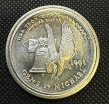 1981 1 Troy Oz 999 Fine Silver Liberty Bullion Coin