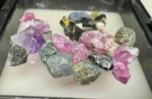 Rough Gemstones Specimens Ruby, Sapphire, Amethyst more 47ct total Rubyvale Queensland