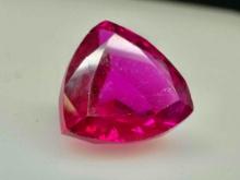 8ct Trillion Cut Pink Sapphire Gemstone Breathtaking
