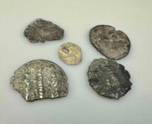 5 Roman Republic SILVER DENARIUS Coins from 211 BC to 238 AD