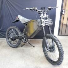 5000 Watt eBike Crafts electric dirtbike with charger 2 keys and access front lights and horn not