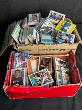 2 Boxes Full of Assorted Sports Cards Baseball, Football more