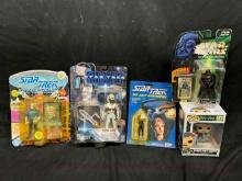 Vintage Star Trek Action Figures, Star Wars, POP! Rick n morty