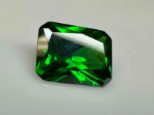 Green Emerald Cut Emerald Gemstone Sparkling Stunner, pure wonder 17ct