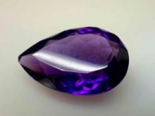 11.9ct Pear Cut Amethyst Gemstone