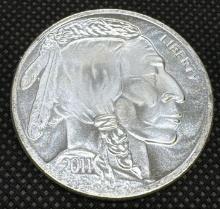 2011 Indian Head Buffalo 1 Troy Ounce .999 Fine Silver Bullion Coin