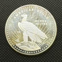 1981 1 Troy Oz .999 Fine Silver American Eagle Bullion Coin