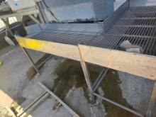 stainless steel grated tables processing table for declumper see lot #102