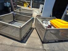 3 units stainless steel totes custom made for forklift or crane