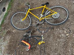 Vintage Coast King 10-Speed Bicycle & Vintage Schwinn Tornado Bike Frame