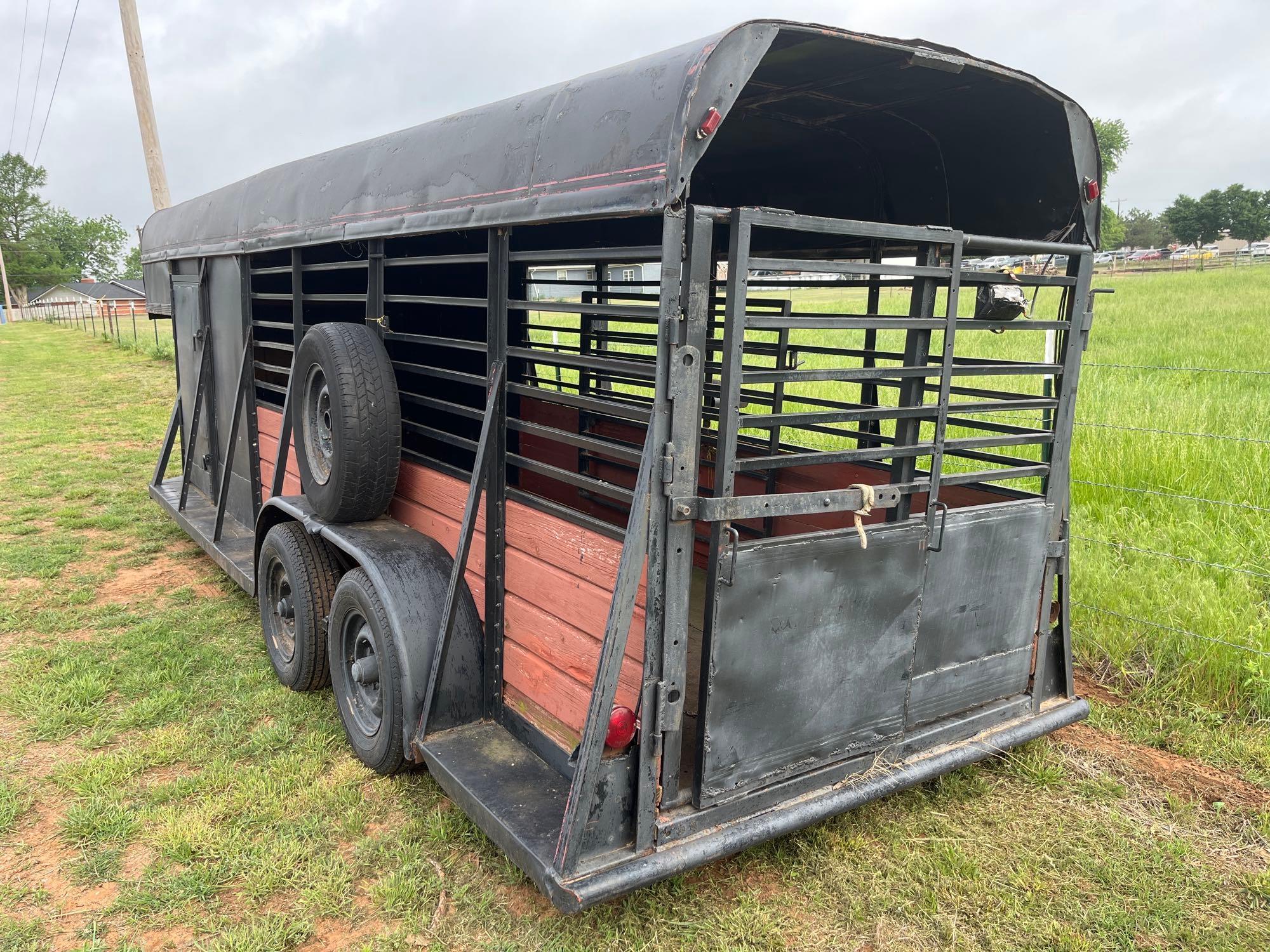 18ft gooseneck livestock trailer