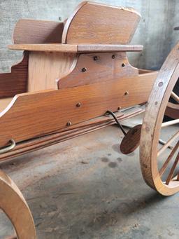 antique wooden wagon