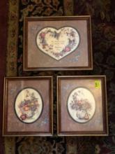 Set of 3 Framed Prints - The Fruits of Love