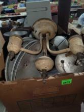 Box of Assorted Lamps and Lighting Parts.