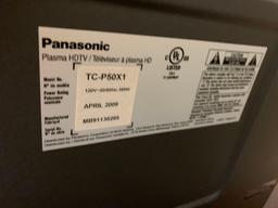 Panasonic 50 inch flatscreen with stand and remote