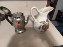 Vintage coffee pot and pitcher