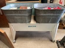 Tubs and rolling cart