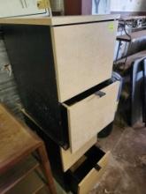 2 drawer wooden file cabinets