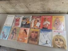 1969 complete year vintage playboy magazine in plastic