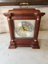 Seiko Grayson Wooden Carriage Mantel Clock