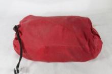 Red nylon bag with miscellaneous tools. Used.