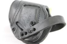 Tagua 1836 black leather ambi holster for S&W J-Frame/ Bodyguard/Ruger LCR and most 2" small frame