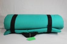 One cloth covered foam ground sleeping pad. Used, in good condition.