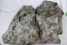 Natural Gear Camo. One pair of pants, LL and, three shirts, size XL. Used.