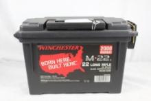 One black plastic Winchester ammo box. In very good condition.