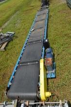 Inclined Conveyor Belt Section w/Motor