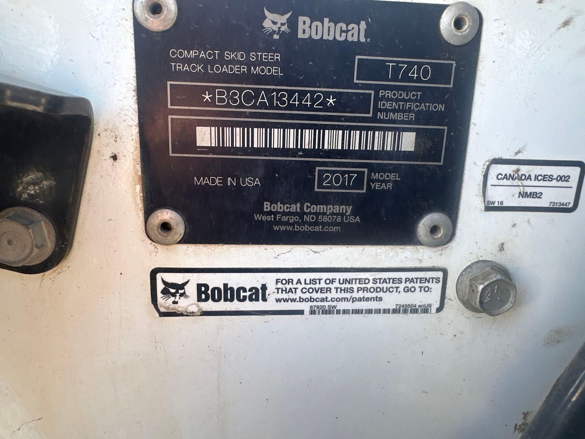 2017 Bobcat T740