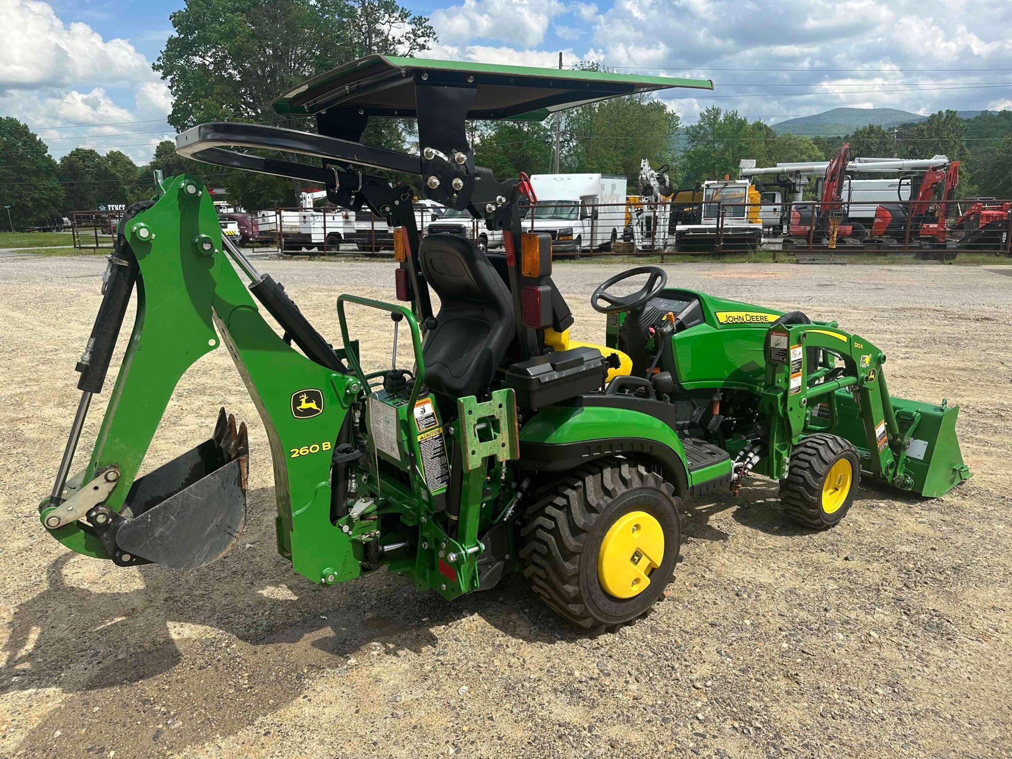 2021 John Deere 1025R 4x4 Tractor with Loader and Backhoe